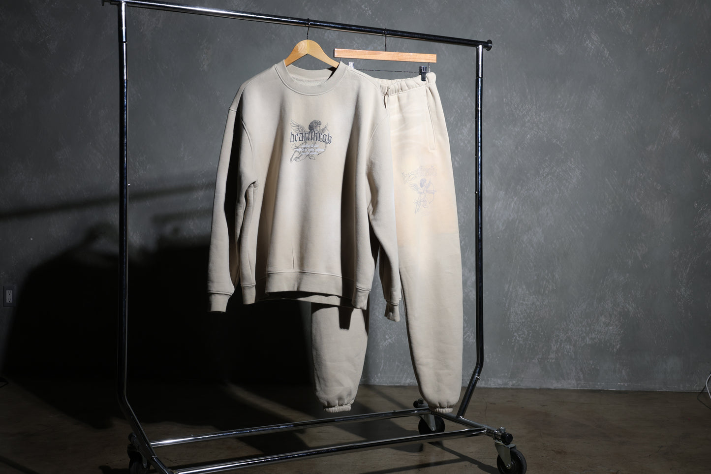 "Cherub" Stone Washed Fleece Pullover (Camel)