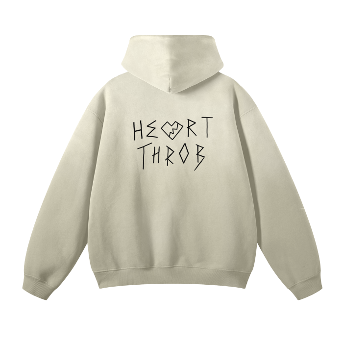 "Title Track" Stone Wash Hoodie (Tan)