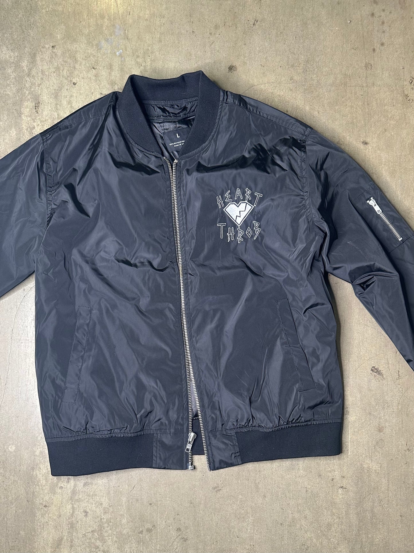 Embroidered Bomber Jacket (Black v2)