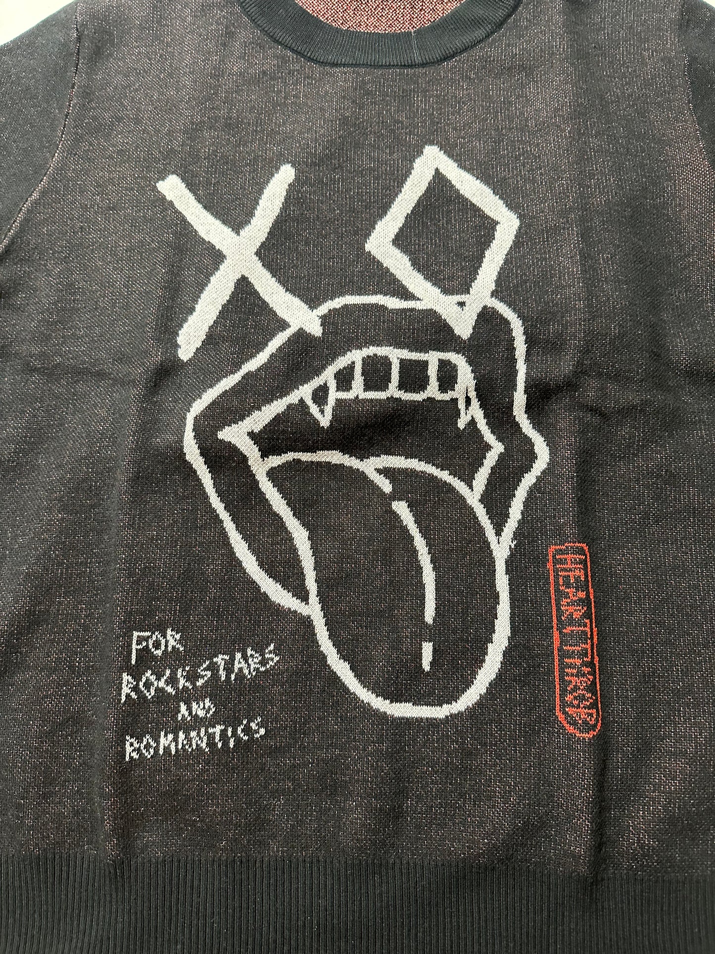 "For Rockstars and Romantics" Knitted Sweater