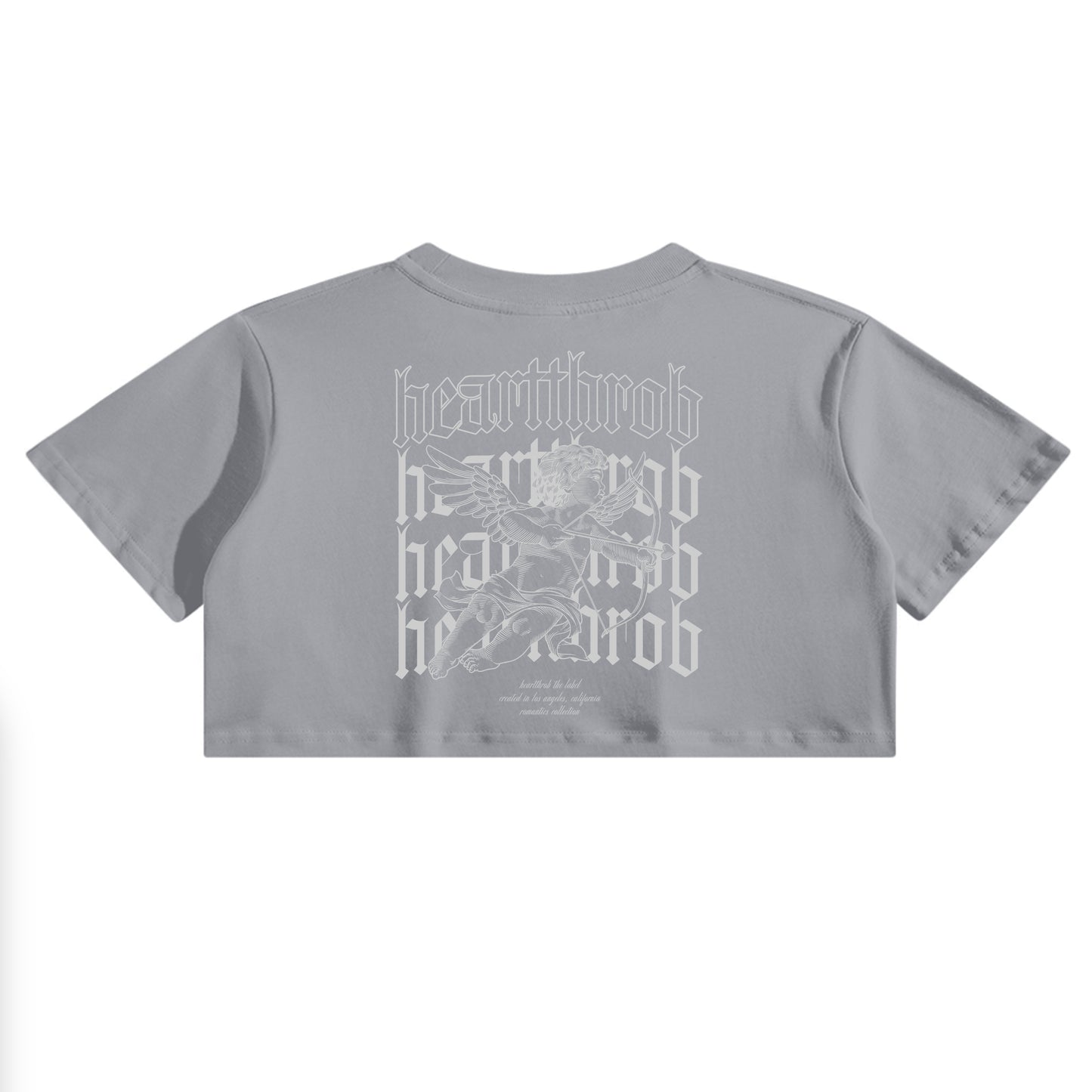 "Cherub" Women's Crop Tee (Grey)