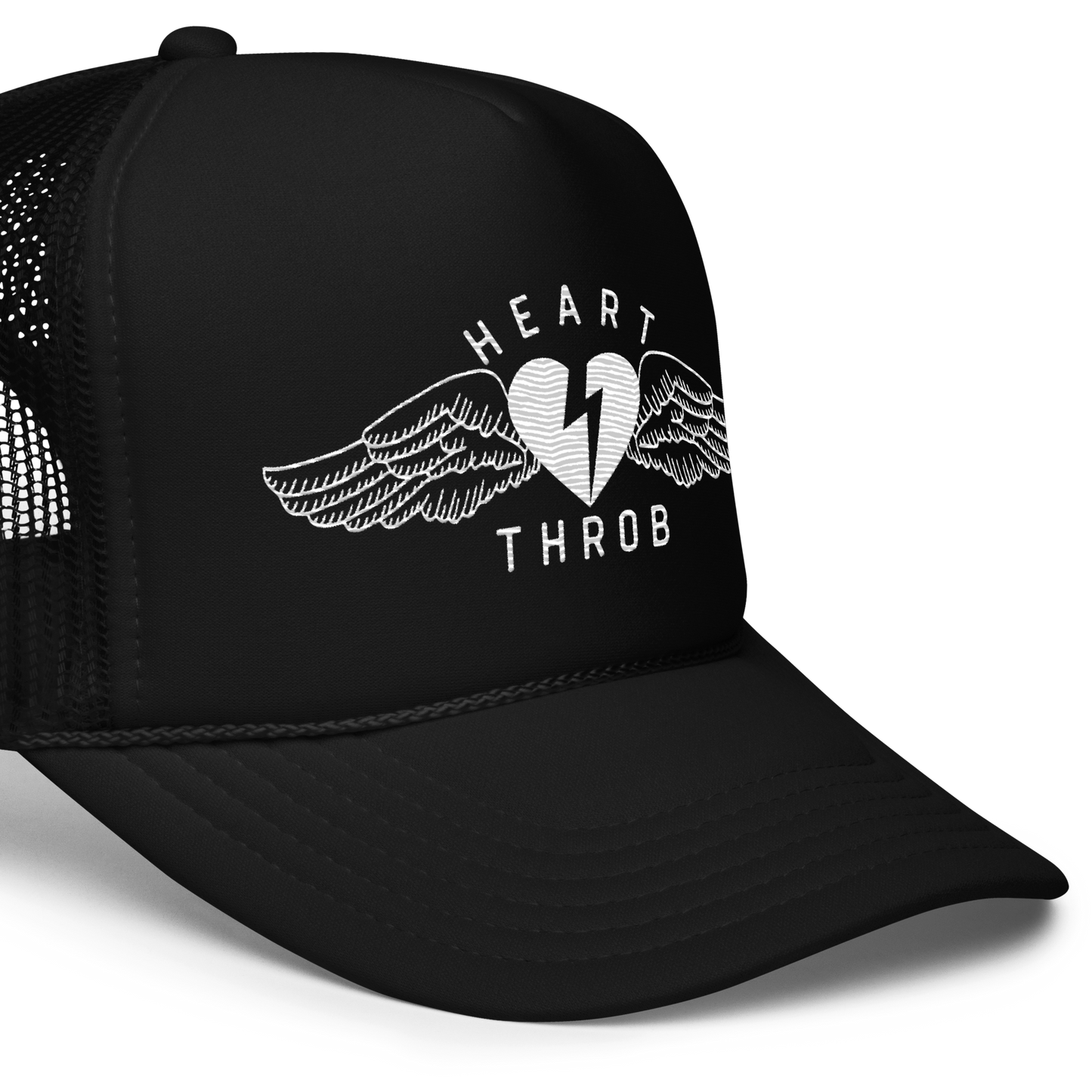 "Wings" Trucker Hat (Black)