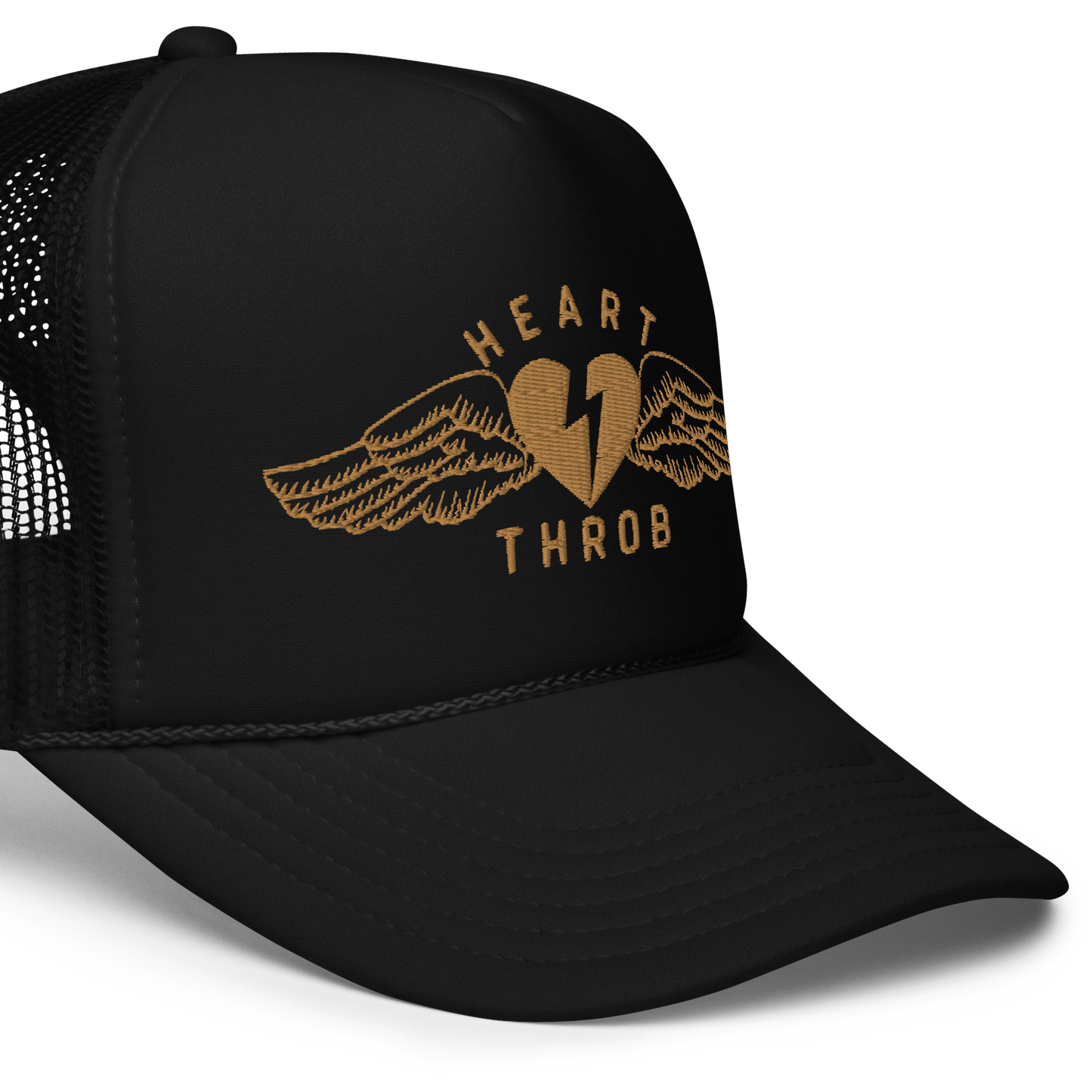 "Wings" Trucker Hat (Gold/Black)