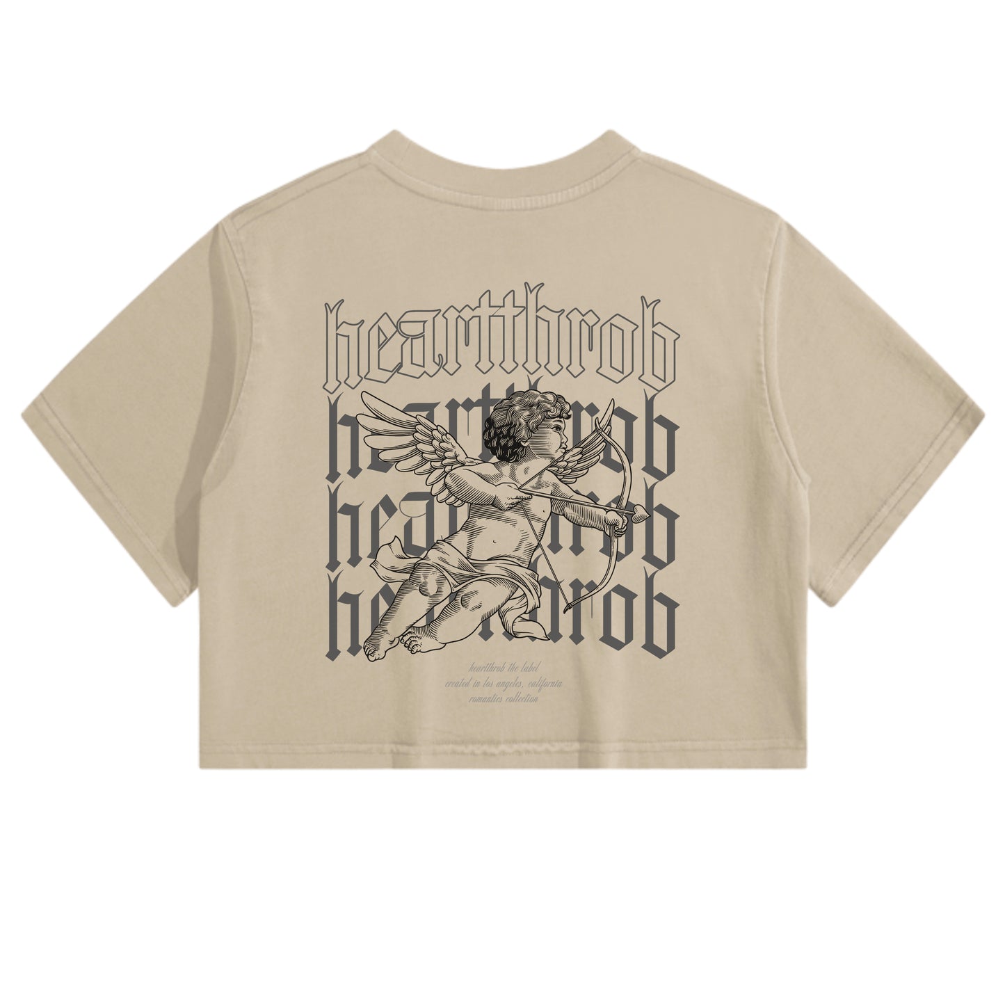 "Cherub" Washed Crop-Top (Tan)