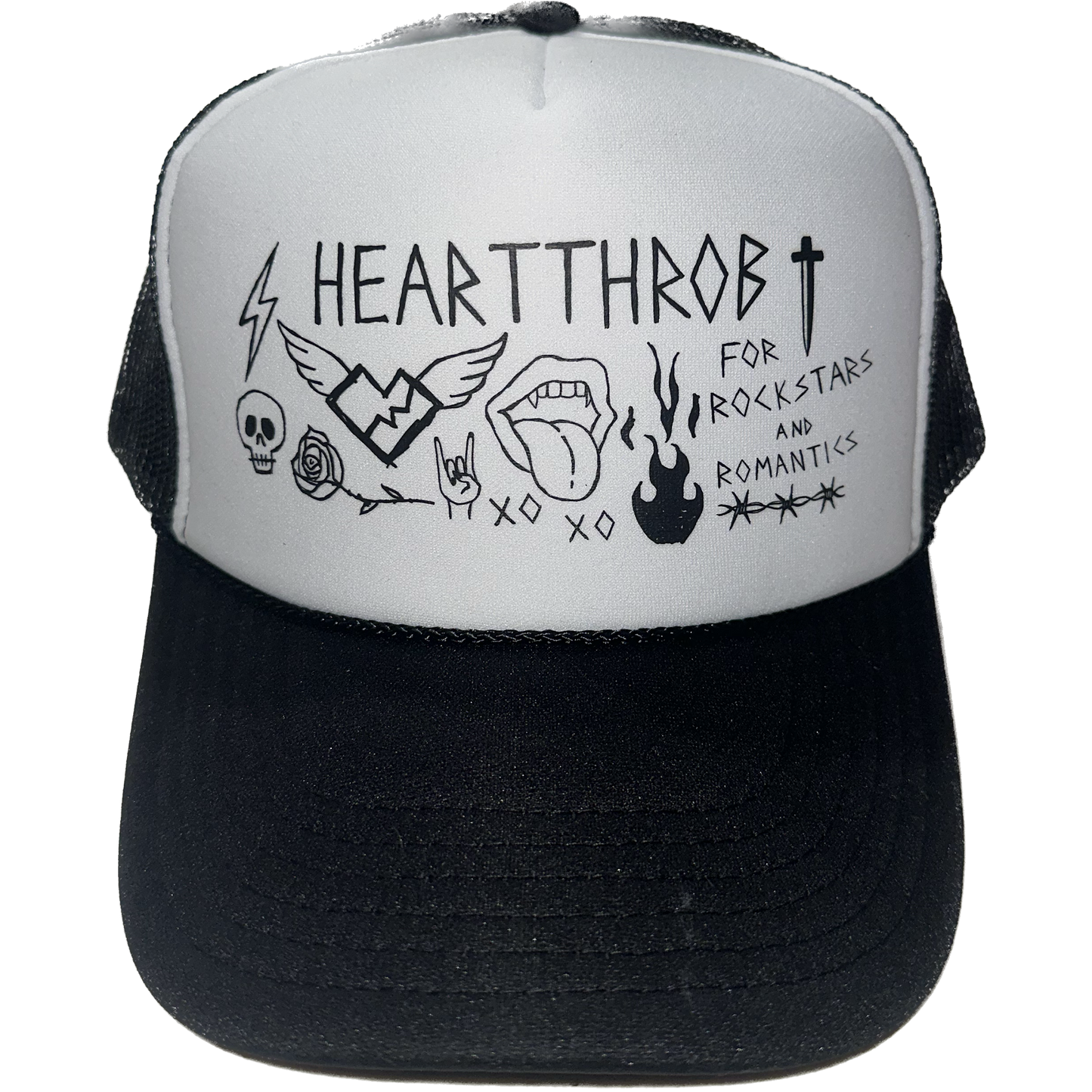 "Hand Drawn Doodle" Trucker Hat (Printed)