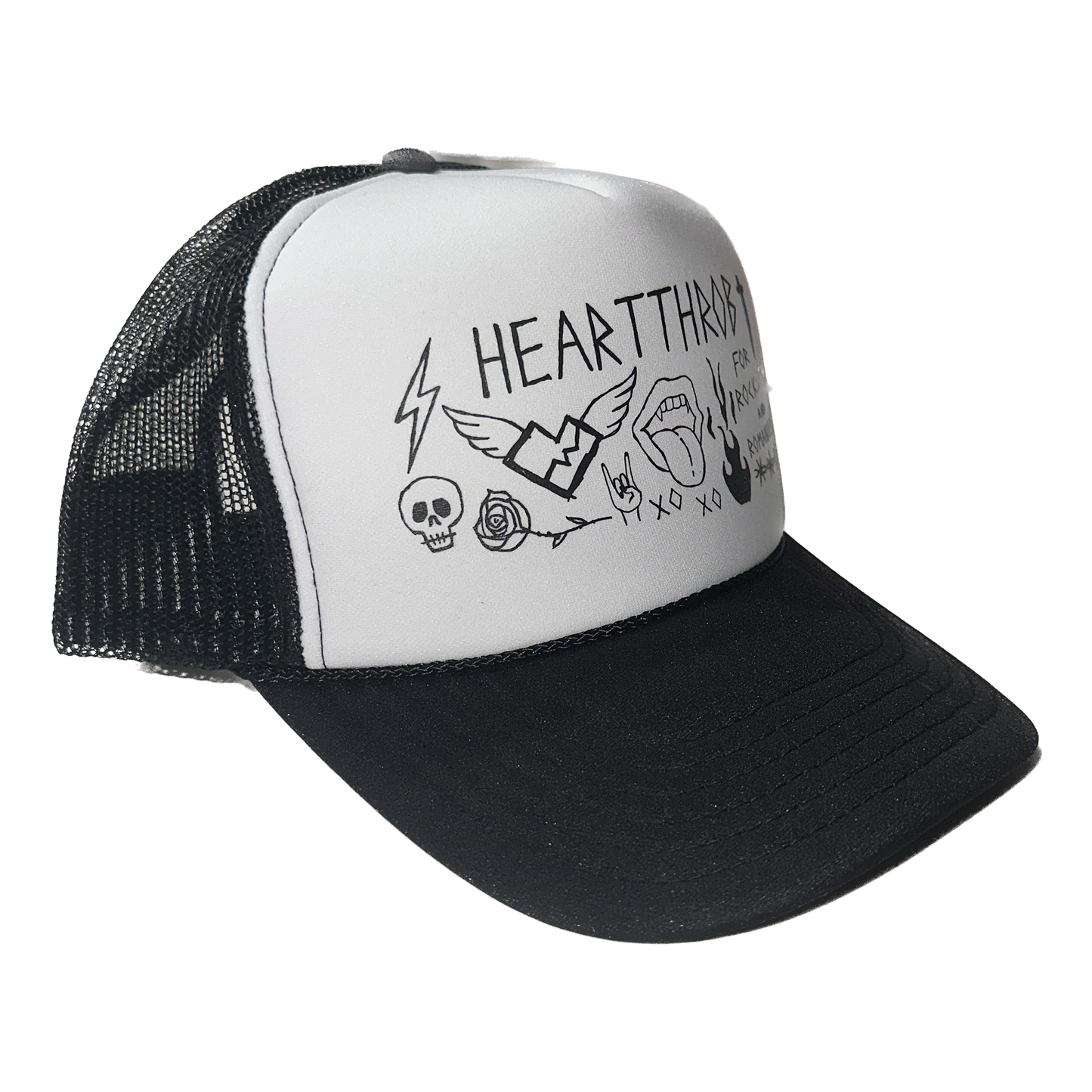 "Hand Drawn Doodle" Trucker Hat (Printed)