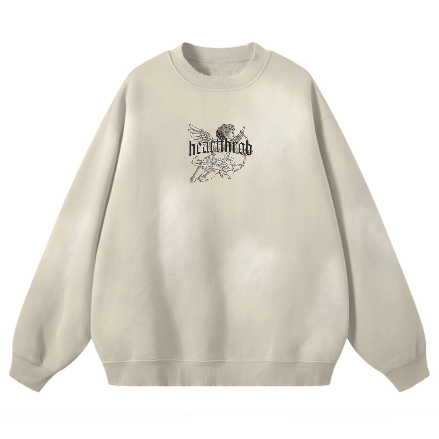 "Cherub" Stone Washed Fleece Pullover (Camel)