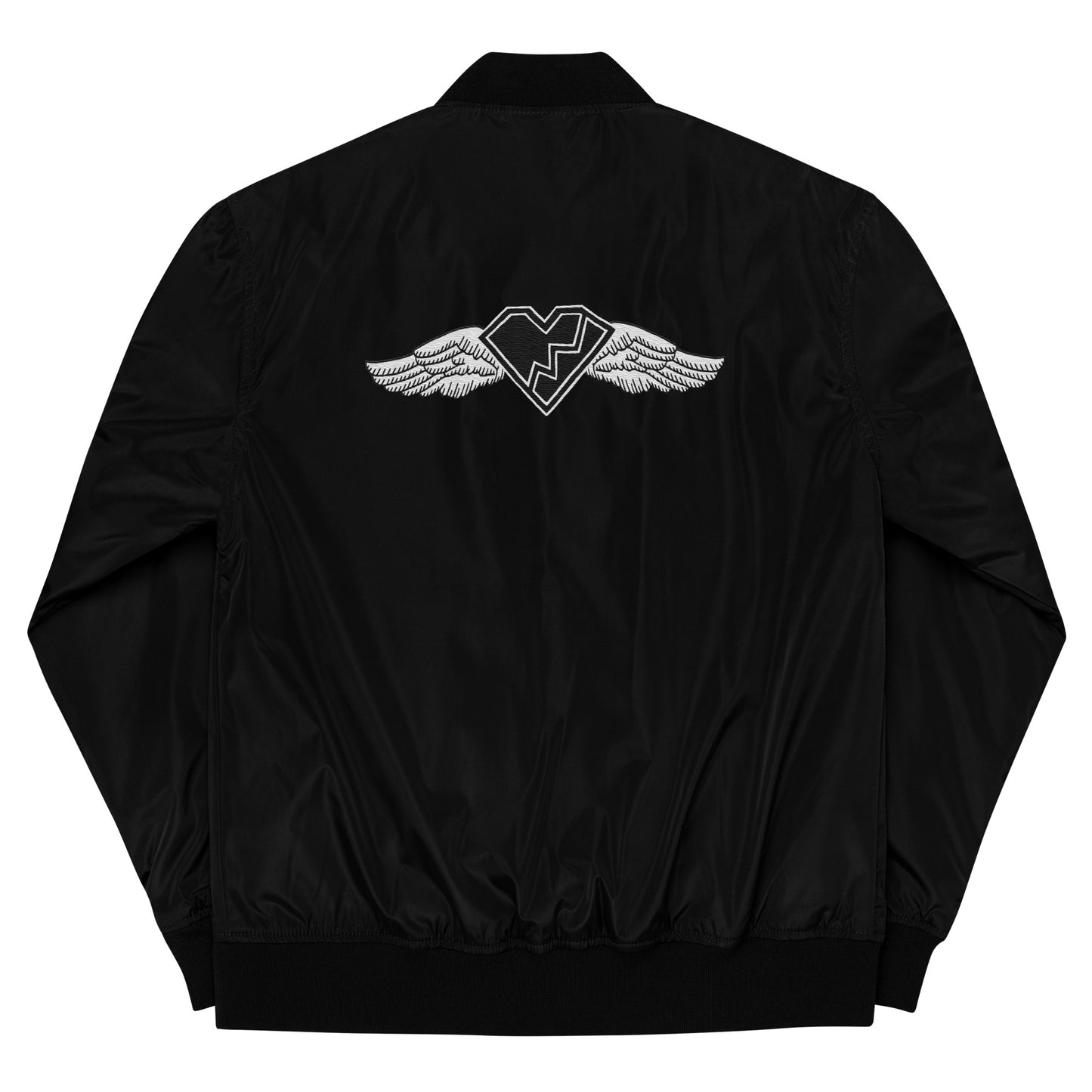 Embroidered Bomber Jacket (Black v1)