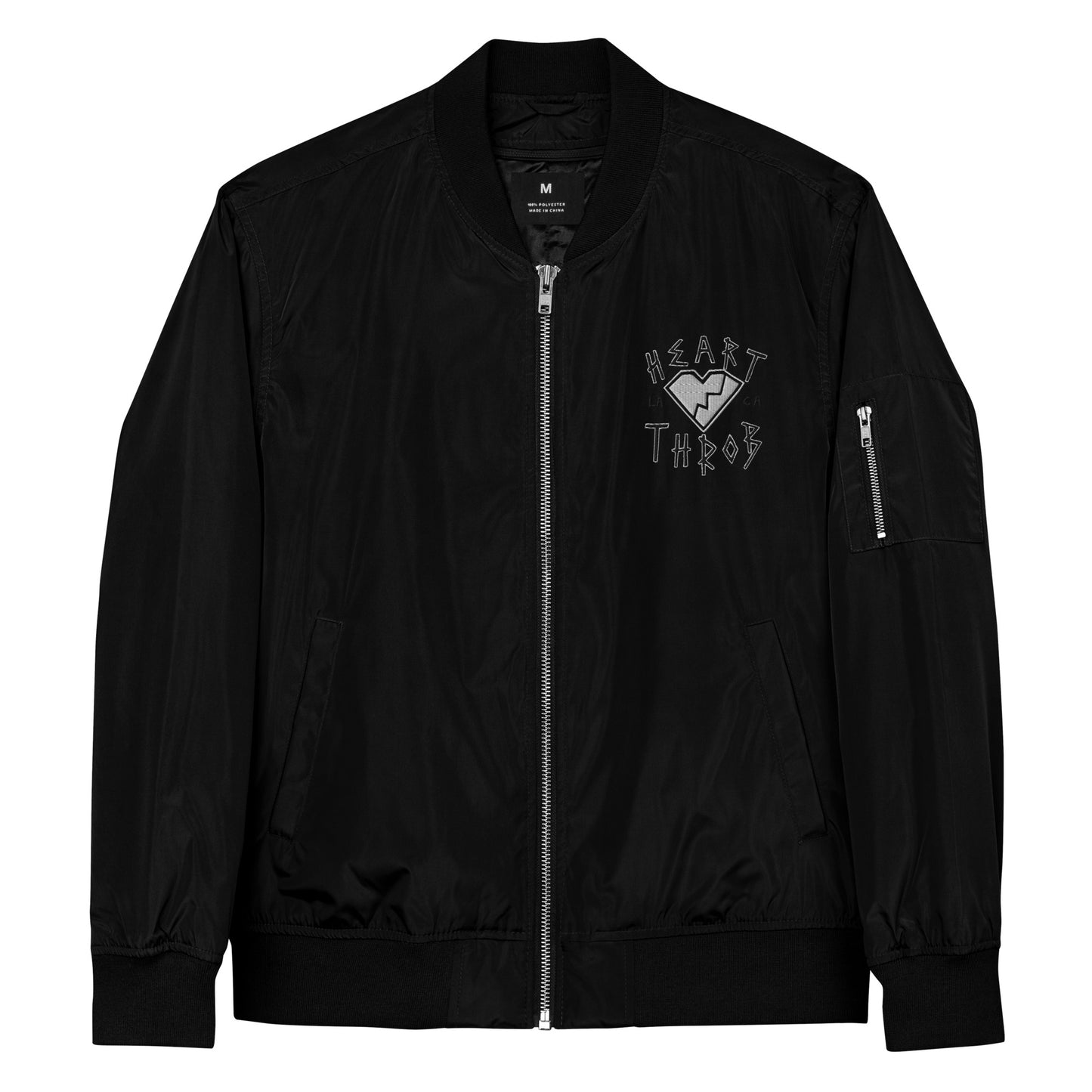 Embroidered Bomber Jacket (Black v2)