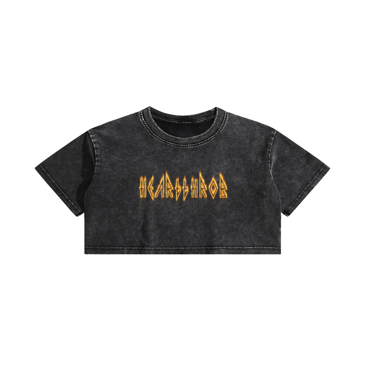 "Pyro" Washed Crop-Top