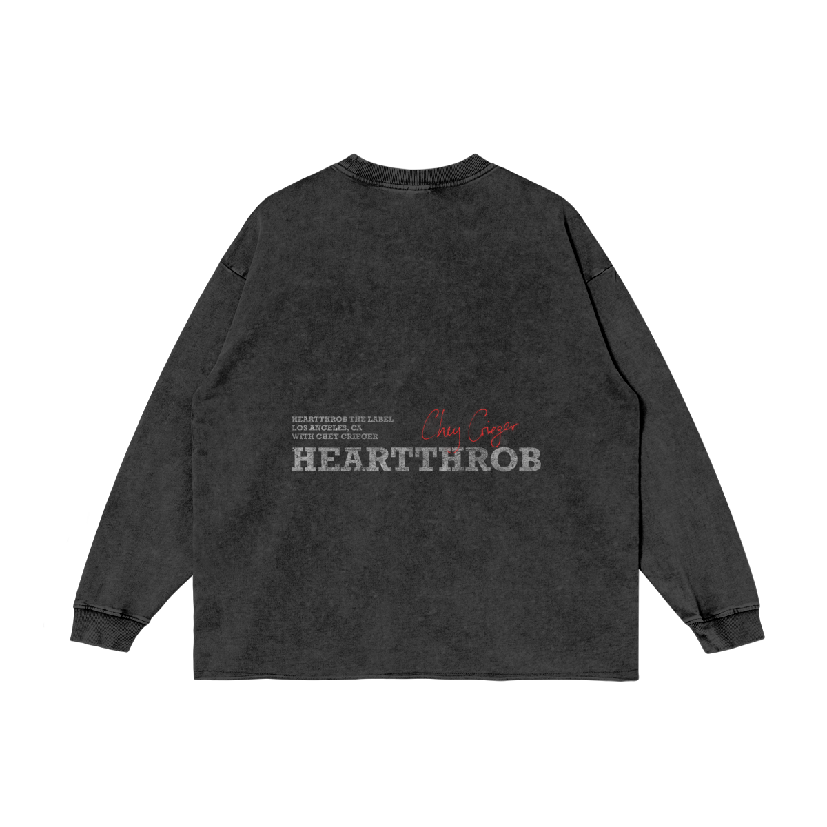Chey Crieger "Silhouette" Long Sleeve Tee (Washed Black)