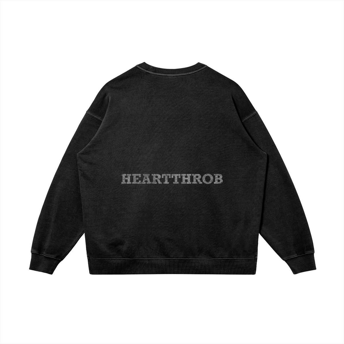 Chey Crieger "Centerfold" Crewneck Sweatshirt (Washed Black)