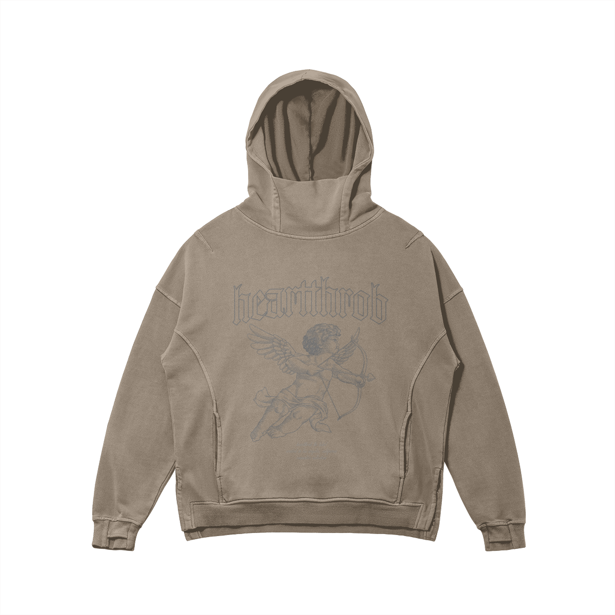 "Cherub" Hoodie (Washed Brown)