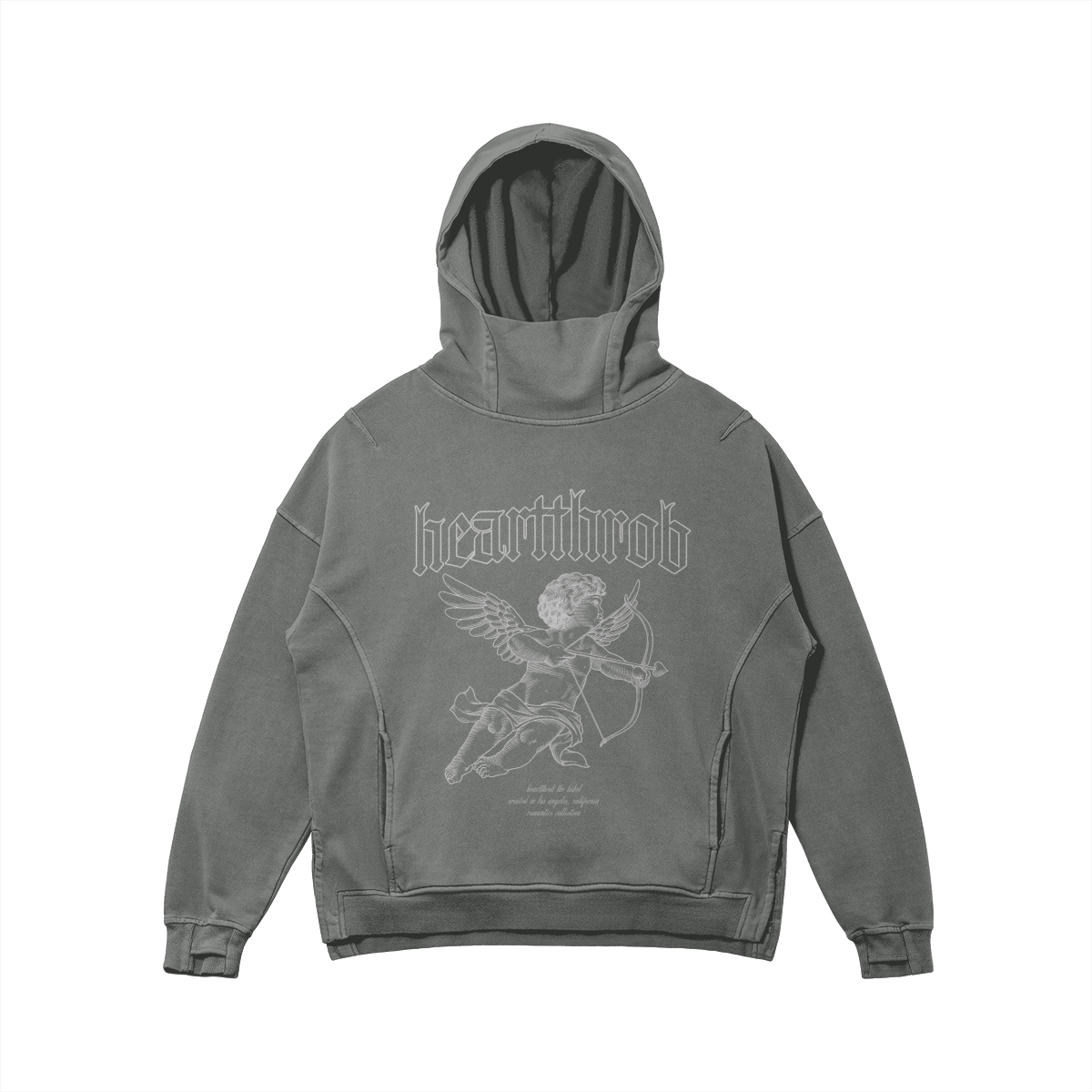 "Cherub" Hoodie (Washed Grey)