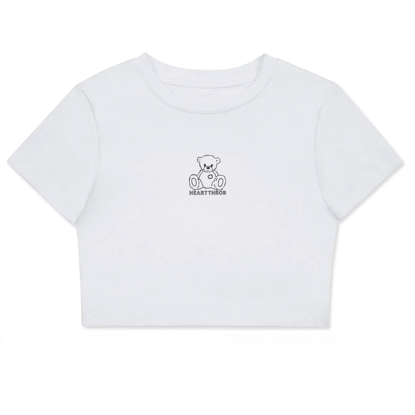 "Teddy Bear" Fitted Crop Tee