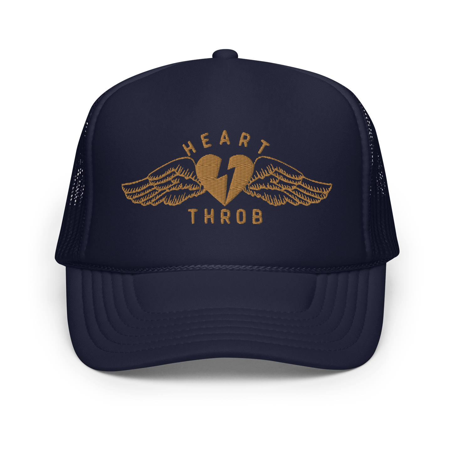 "Wings" Trucker Hat (Gold/Navy)