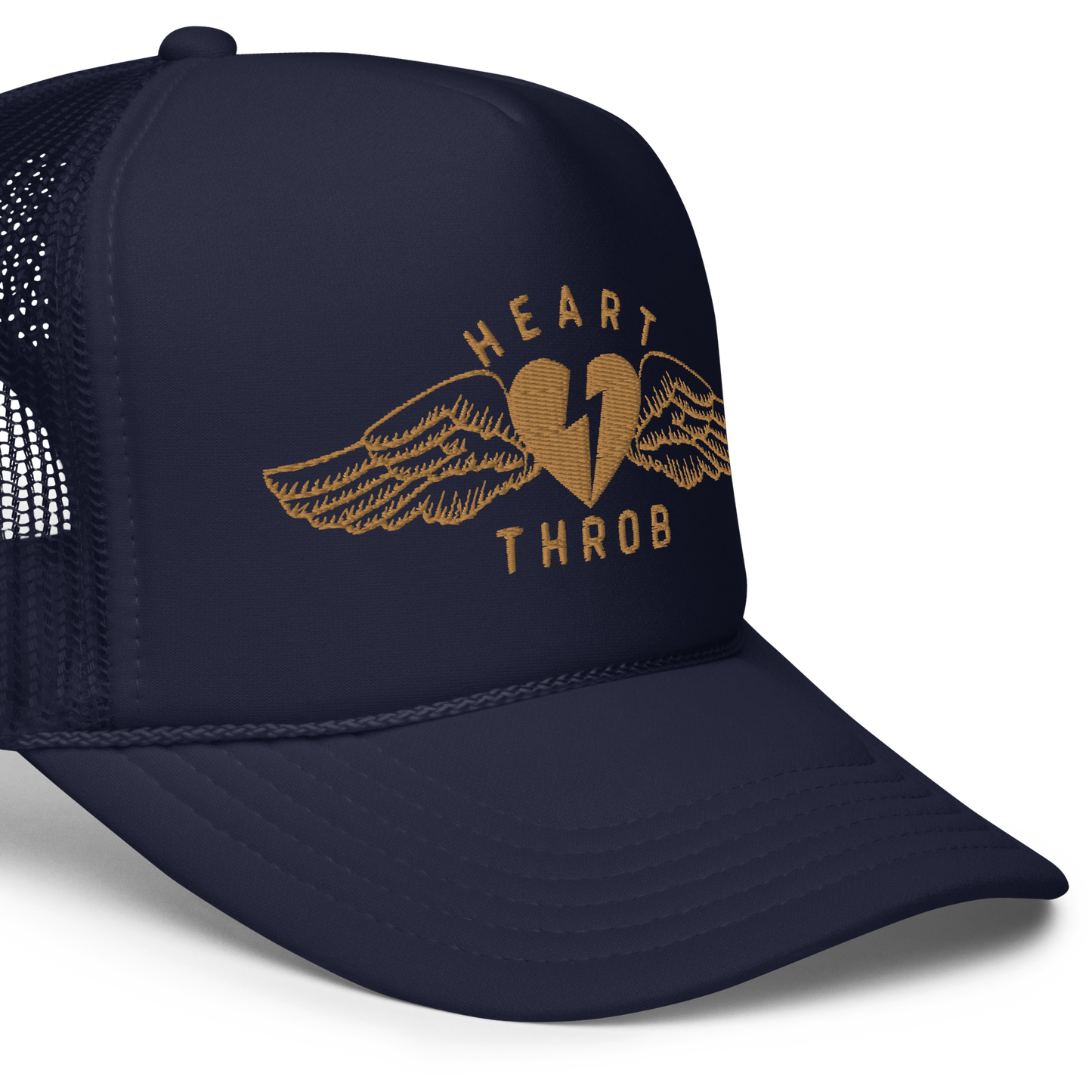 "Wings" Trucker Hat (Gold/Navy)