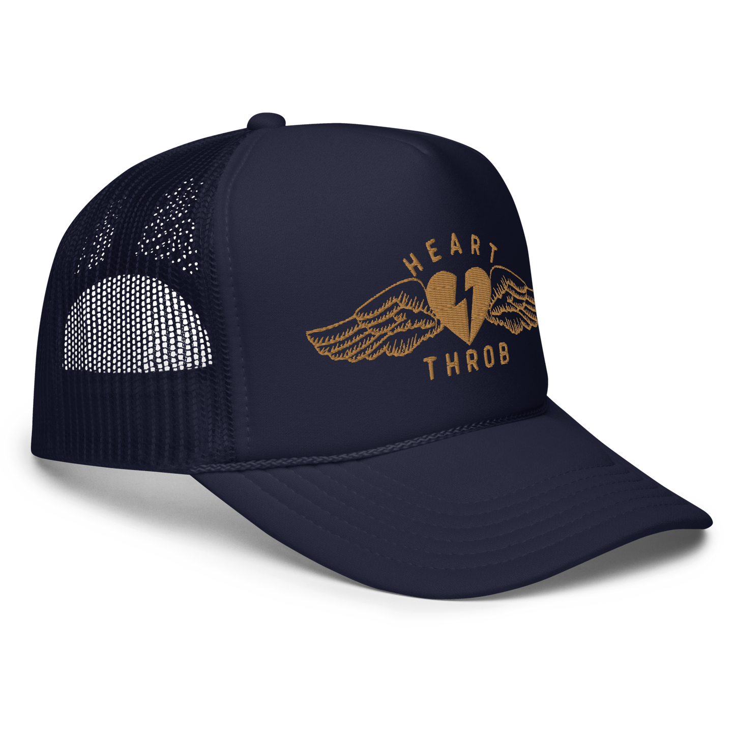 "Wings" Trucker Hat (Gold/Navy)