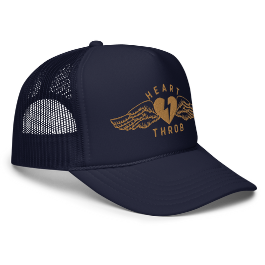 "Wings" Trucker Hat (Gold/Navy)