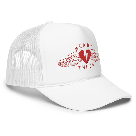 "Wings" Trucker Hat (White/Red)