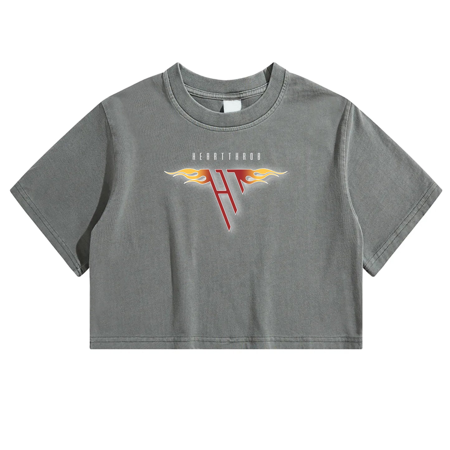 "Runnin' with the Devil" Women's Vintage Washed Crop Top