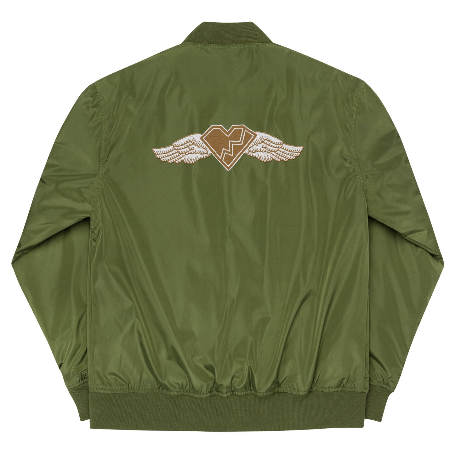 Embroidered Bomber Jacket (Army Green Version)