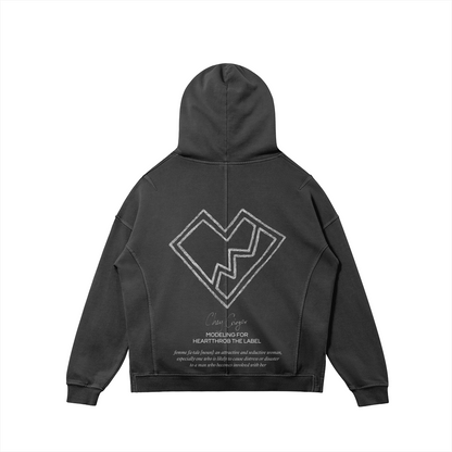 "Femme Fatale" Hoodie (Washed Black)